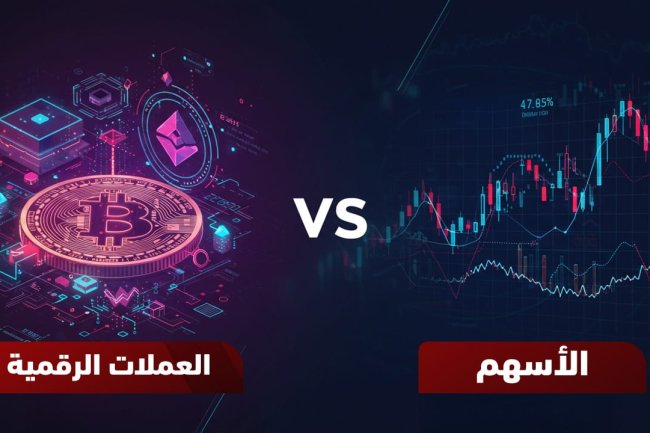 العملات الرقمية مقابل الأسهم لاتخاذ قرار استثماري صحيح 